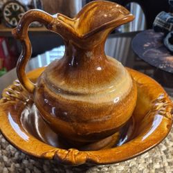 vintage pitcher with base