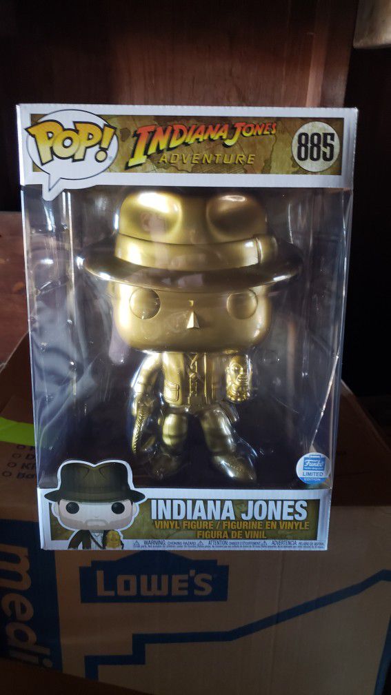 Funko Pop Gold Indiana Jones 10inch