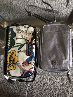 The Sak Wristlets and phone holder