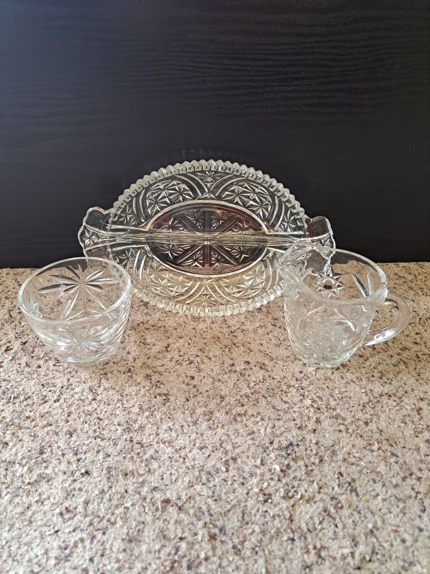 Vintage Pressed Glass