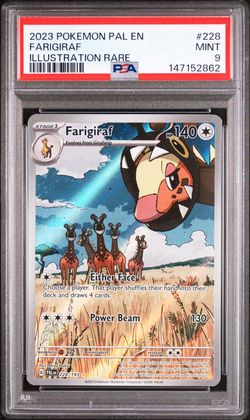 Farigiraf 228/193 Paldea Evolved Illustration Rare Holo PSA 9 2023