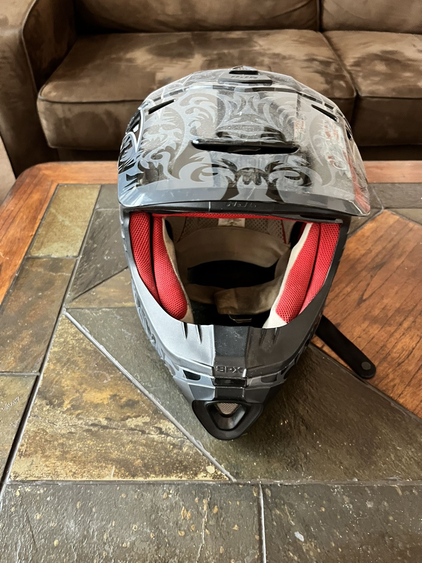HJC SPX TROUBLE MC1 Motorcycle Helmet