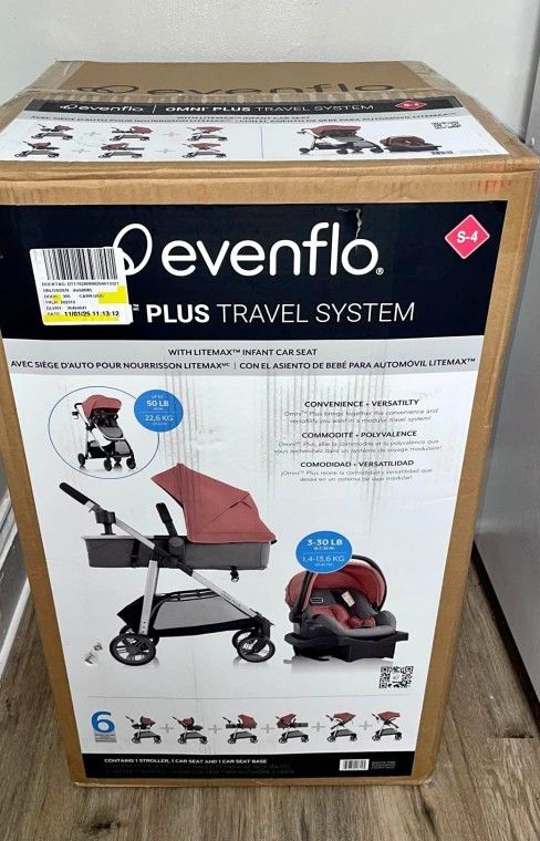 Omni Plus Modular Travel System with LiteMax Rear-Facing Infant Car Seat