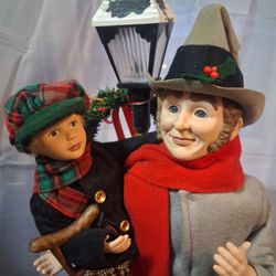 Vintage Christmas Animated Holiday Scene 