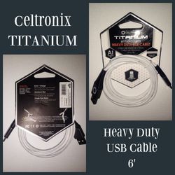 Celtronix TITANIUM 6' Heavy Duty Type C Charging Cable (NEW)