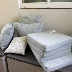Outdoor patio cushions and pillows