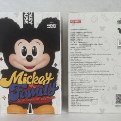 Authentic Mickey Mouse & Minnie Mouse Set Of 2 Confirmed Mickey Family Cute Together Keychains
