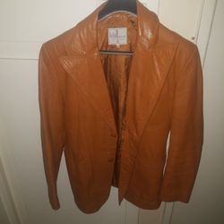 Vintage Brown Leather Jacket