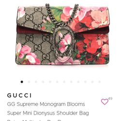 Gucci Supreme Monogram Blooms Mini