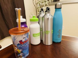 6 (Six) Water Bottles Assortment 