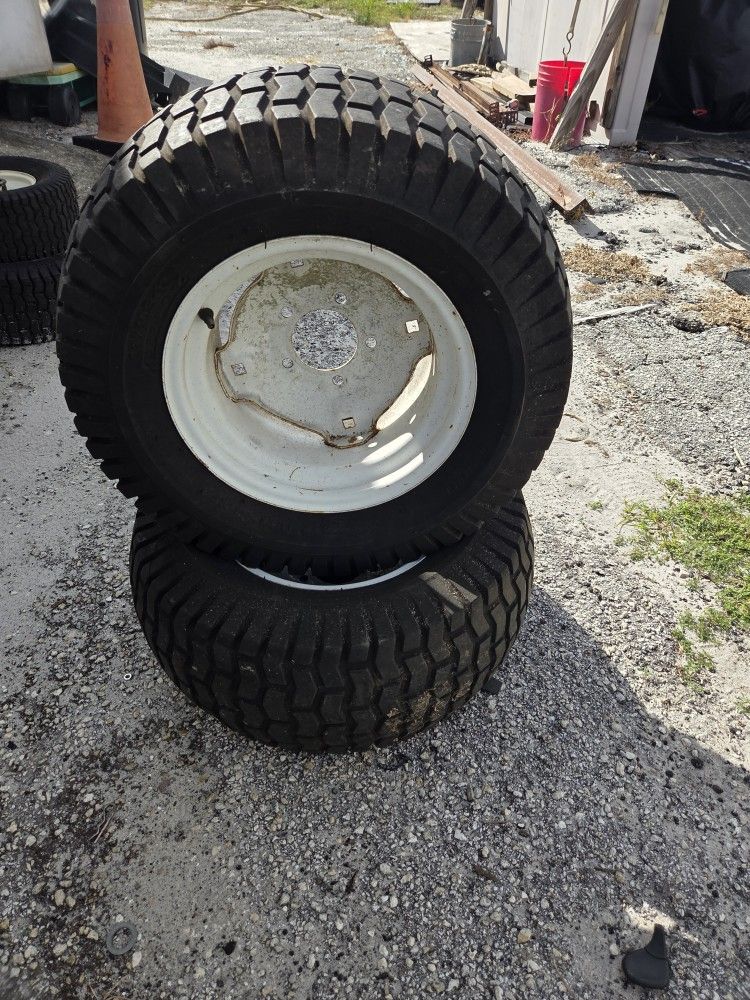 ((READ AD))((Set Of TWO))((TWO 23X10.5X12 REAR Craftsman/husqvarna Wheels)) Riding Mower