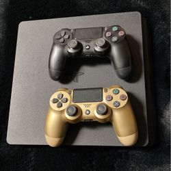 PS4 And 2 Controllers 