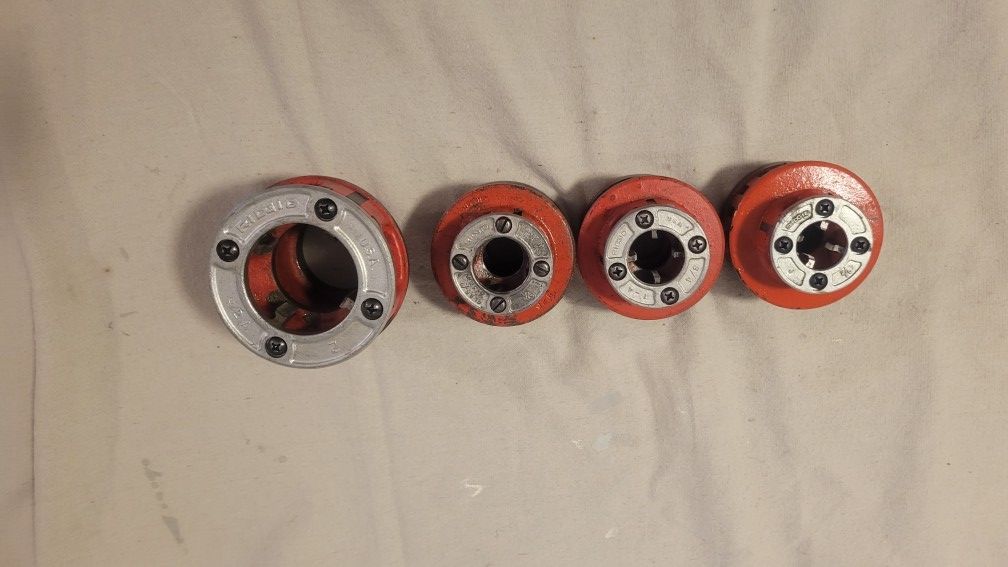 RIDGID Pipe Threader Die Set Of 4