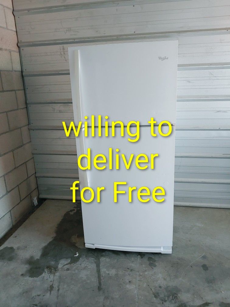 (Whirlpool Apartment Size Refrigerator 18 Cuft (Dimensions:30" W 30 " D 66" H