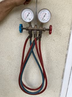 AC Two Valve Brass Manifold