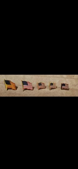 5 flag pins