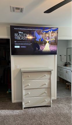 Dresser antique gray four drawer