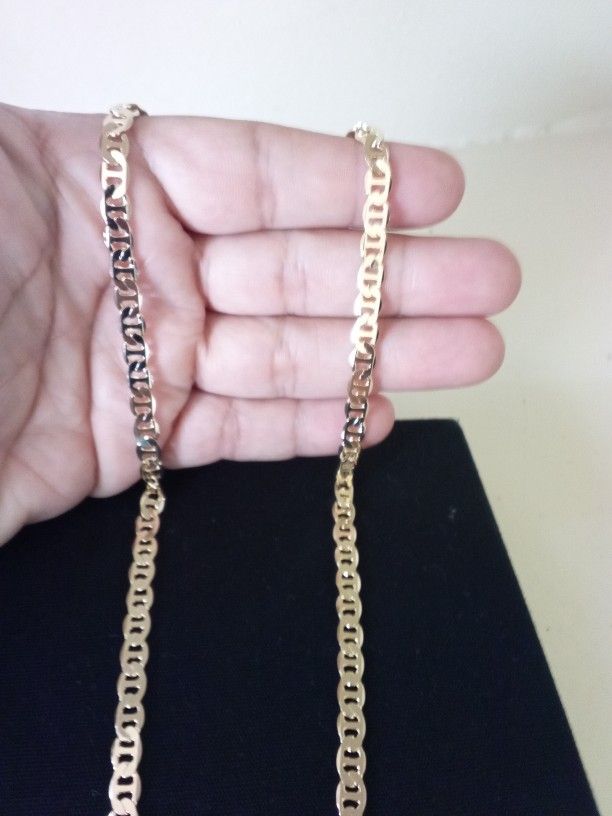 Gold 18k Plated Mariner Necklace Chain
