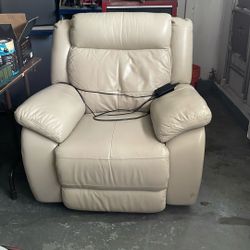 Leather Motorized Recliner 