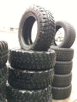 20” 4 used tires LT285/65R20 M/T