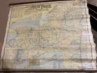 New York Map Vintage