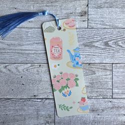Handmade Tea Time Metal Bookmark – Local Pick Up 