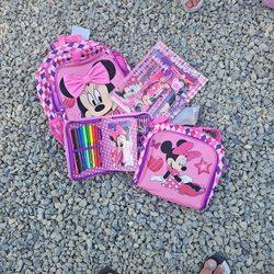 Minnie Backpack Set