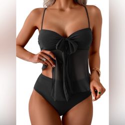 NWT B2prity 2XL Mesh Takini Swimsuit