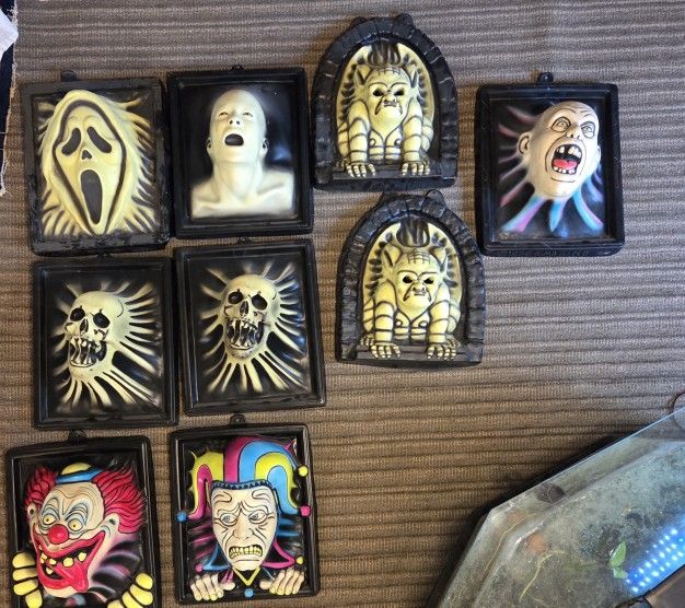 9 Glow In The Dark 3D Halloween Wall Art Most Are R. Marino