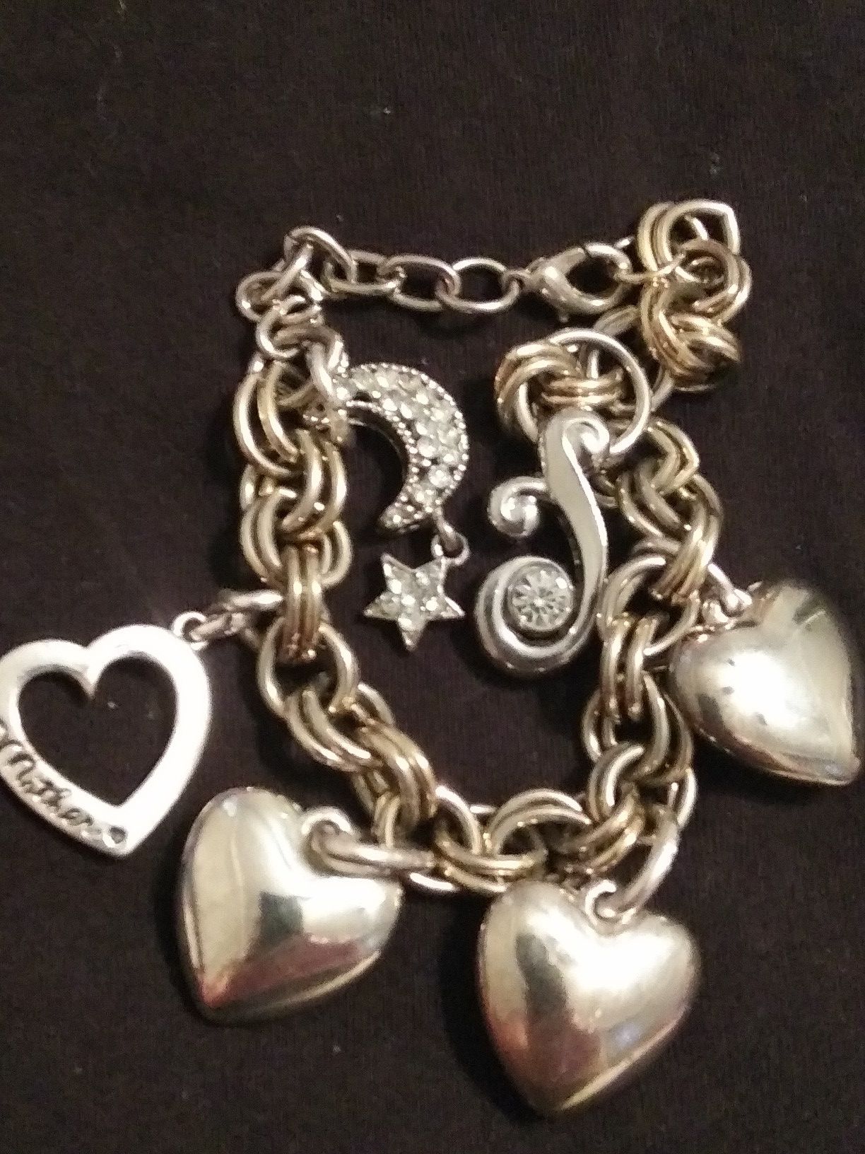 Heart charm bracelet