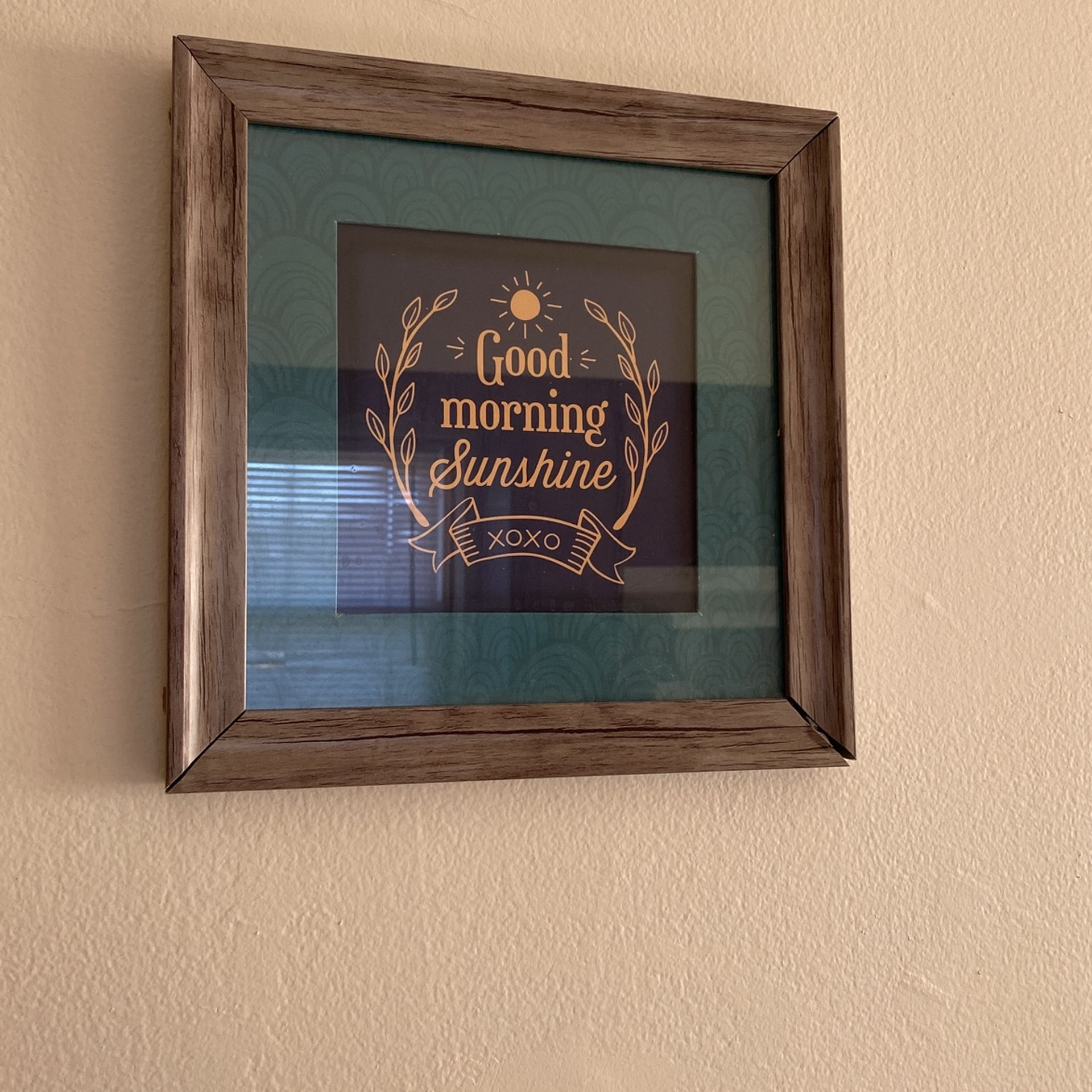 Picture Frame With Morning Message