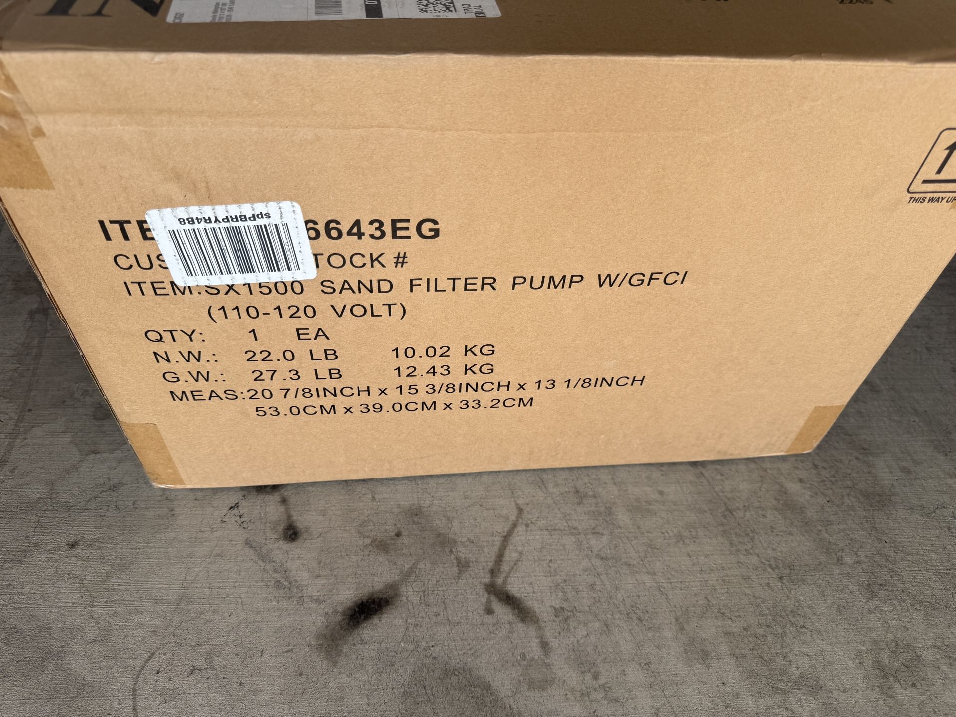 Intex SX1500 Sand Pool Filter