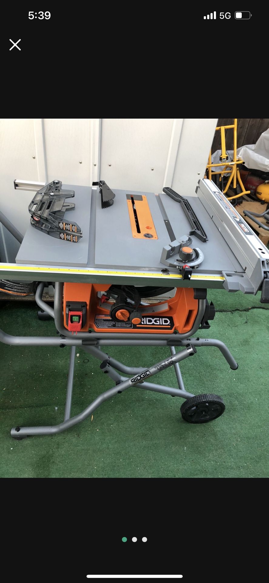 RIDGID 15 Amp 10 in. Portable Pro Jobsite Table Saw with Stand