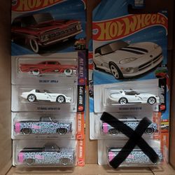 Hot Wheels ($10 For Each Silverado) (Viper TH $10 or both For $15) ($5 Impala)