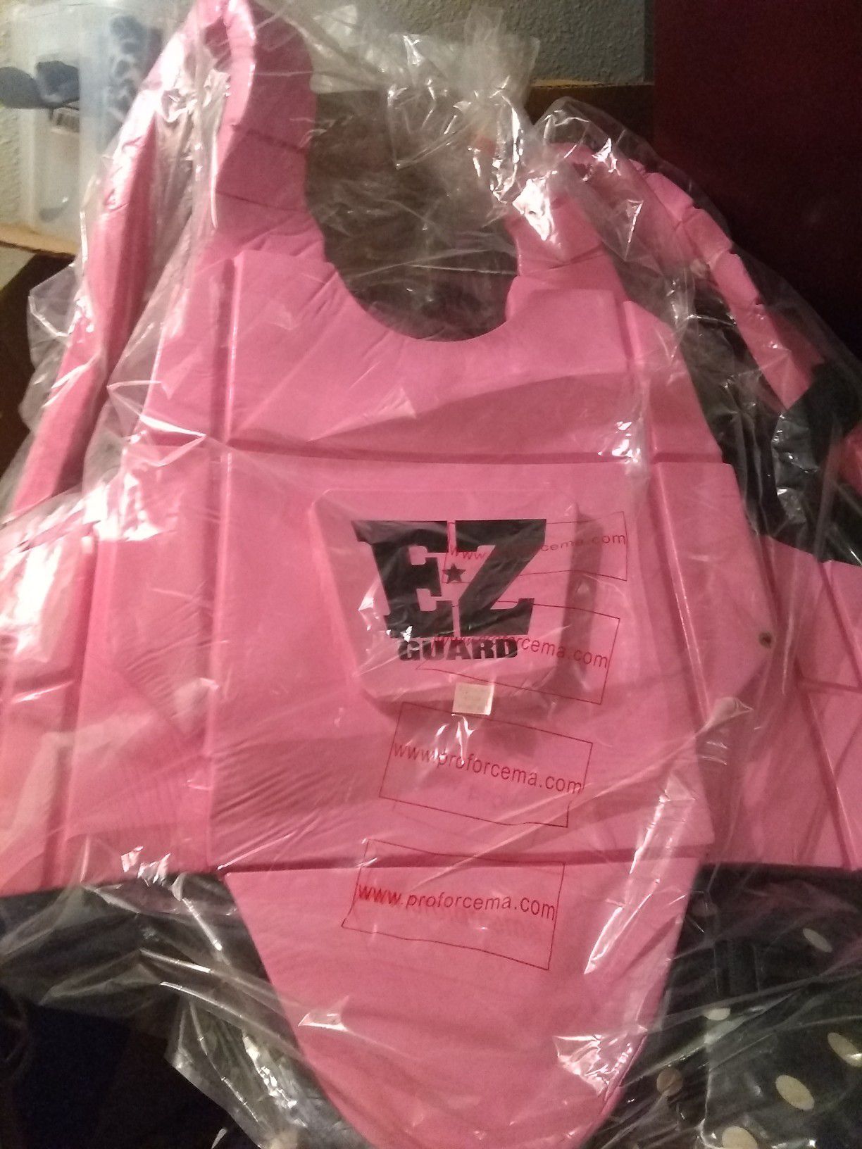 Pink Ez Guard sparring chest pad