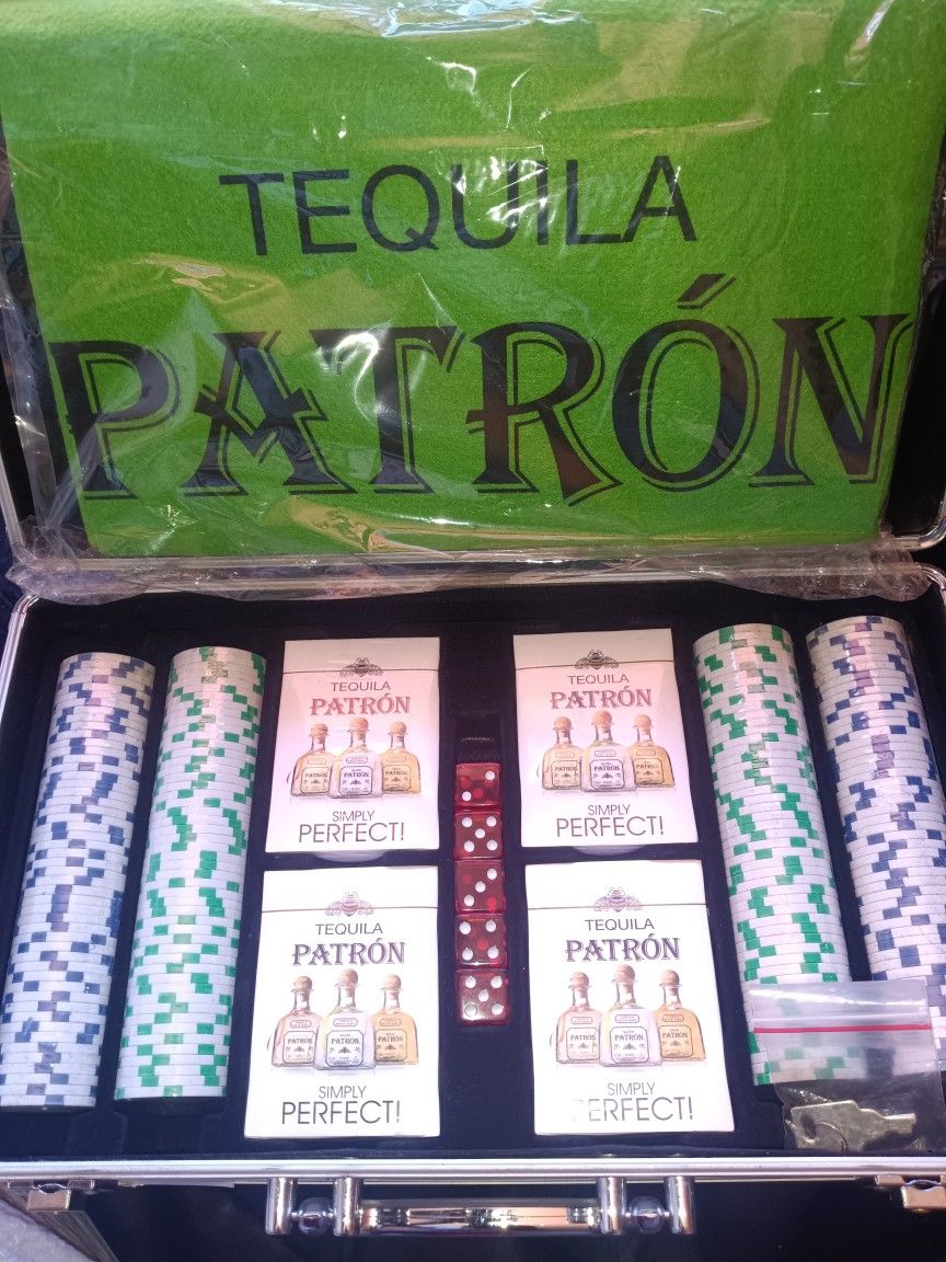 Tequila Patron Poker Set
