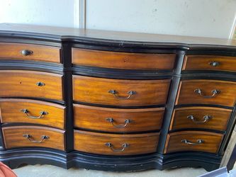 Heavy wood dresser