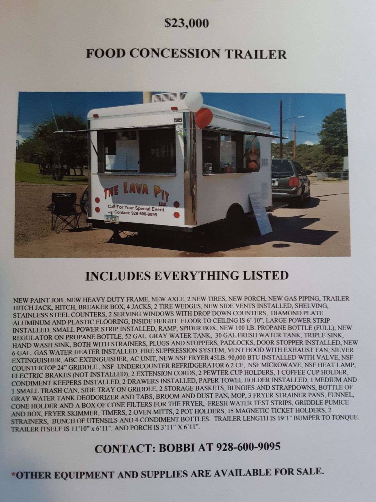 Food Concession Trailer for sale