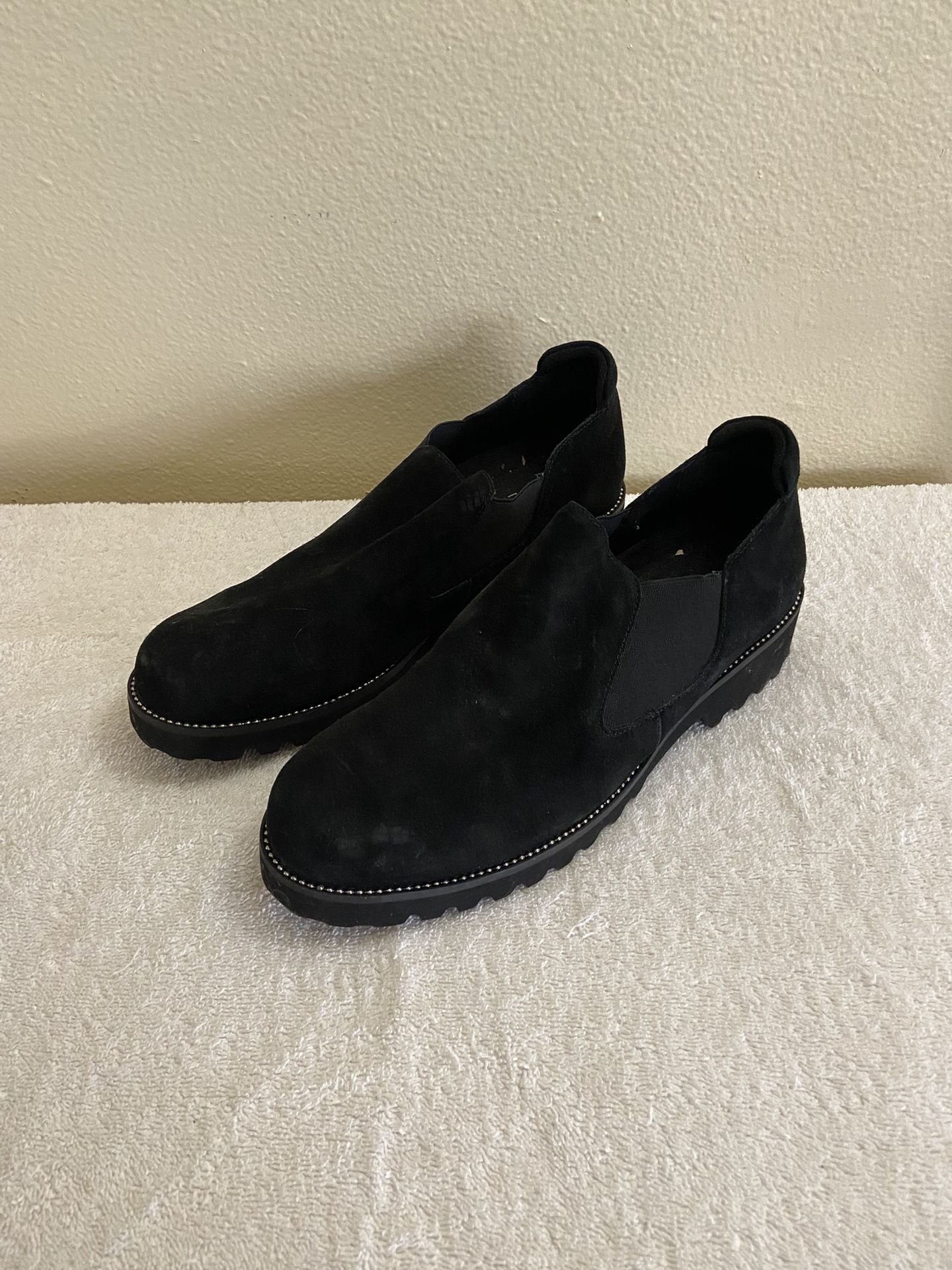Vaneli Black Suede Booties - Women’s Size 9 W