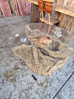 Coffe table stump roots  tables