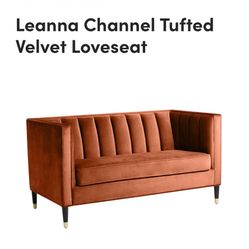 Brand New Sofa Love Seat Couch Rust Color 