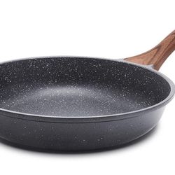 SENSARTE 12.5 Inch Nonstick Frying Pan Skillet, Swiss Granite Coating Omelette Pan, Healthy Stone Cookware, PFOA Free