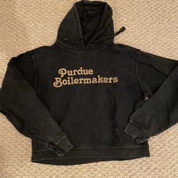 Black short Purdue sweatshirt 