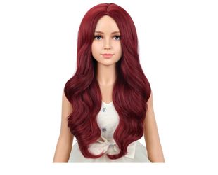 Mal descendants kids wig - maroon - small (7-10yo)