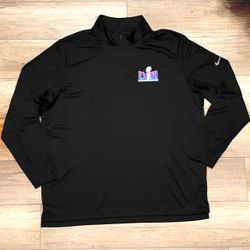 Nike Dri Fit Super Bowl LVIII 49ers vs Chiefs 1/4 Zip Wicking Pullover Mens XL
