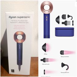 NIB | DYSON Supersonic Professional Hair Dryer - BlueGold