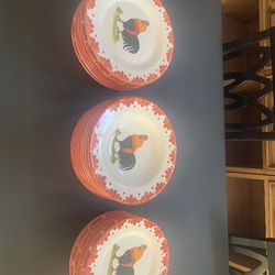 Rooster Dish Set From Italy 