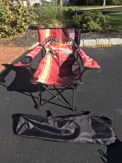 Kids Size Disney Cars Folding Outdoor Chair 21” Tall, 10” To Seat & Seat Is 14” Wide 