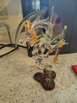 Glass Blowers of Manitou Dragon with Sword
