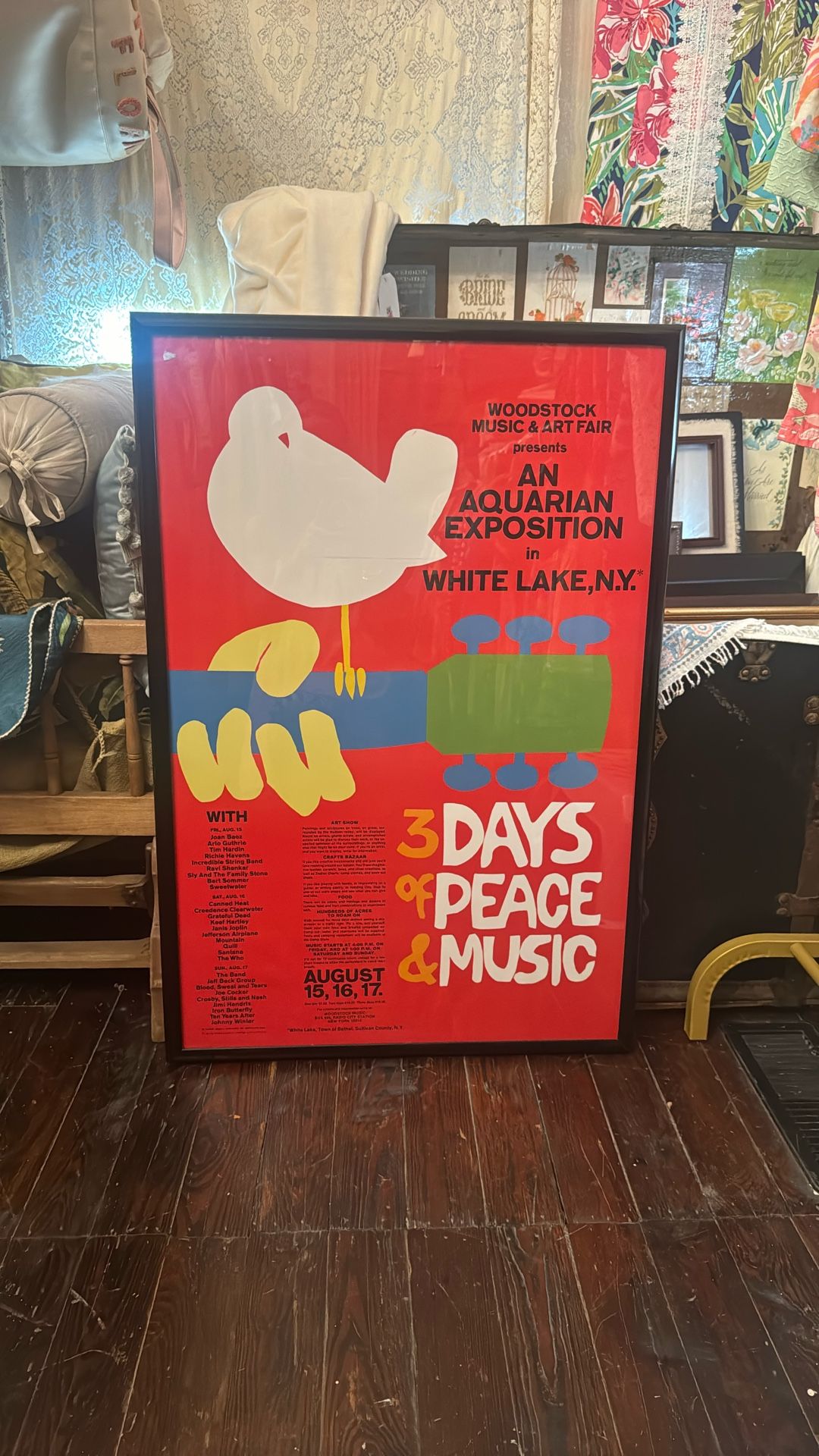 Woodstock Framed Art Poster